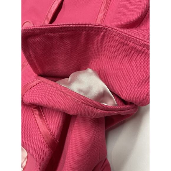 VTG Y2K Banana Republic Pink Trench Coat Womens S Coquette Preppy Chic - Picture 4 of 15